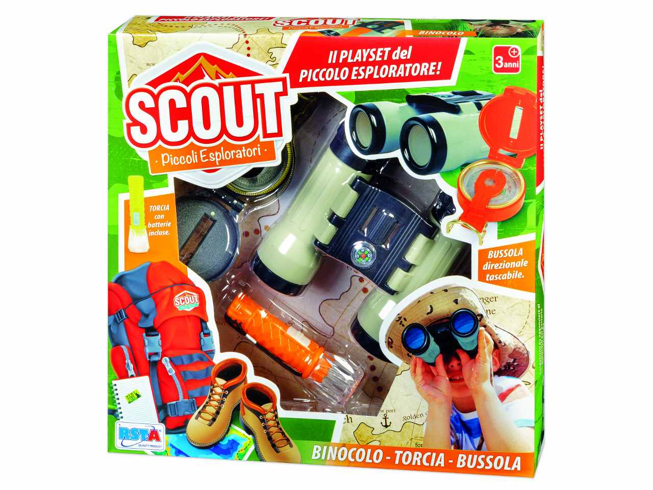 Playset binocolo/torcia/ bussola 11253