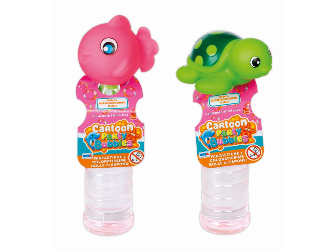 Bolle di sapone 6 assortimenti cartoon 50ml