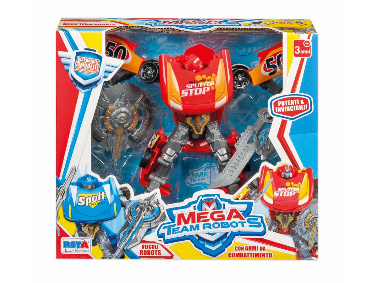 Mega team robot 3 assortimenti
