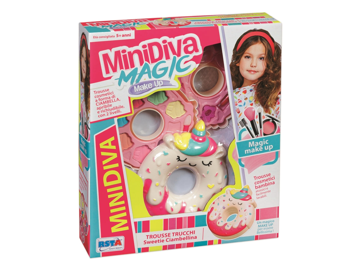 Set minidiva cosmetici sweetie ciambellina 2 livelli