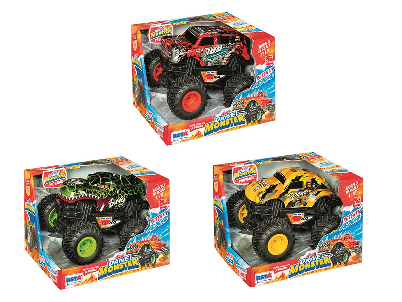 Auto 4x4 drive monster frizione