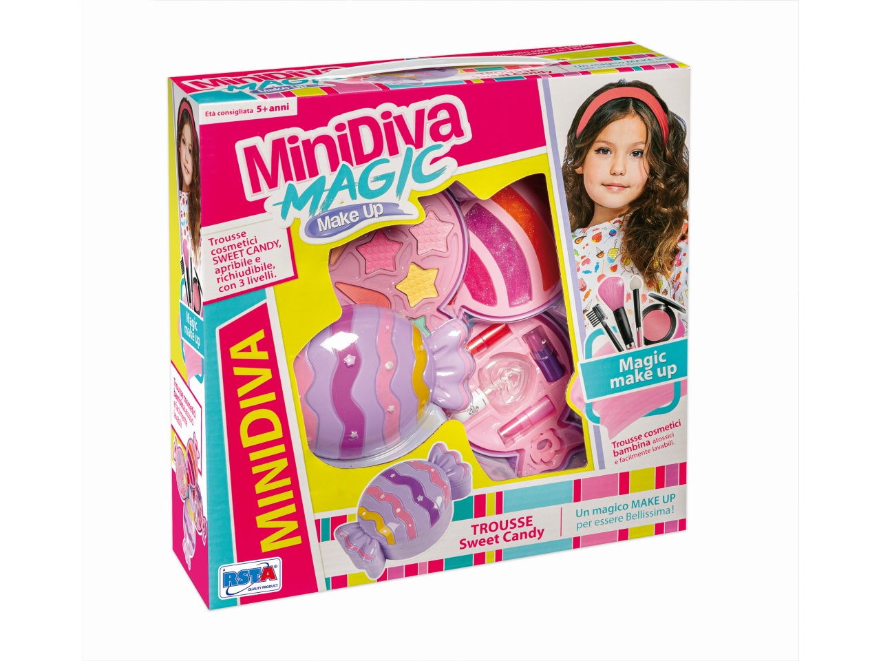 Set minidiva trousse cosmetici caramella 3 livelli