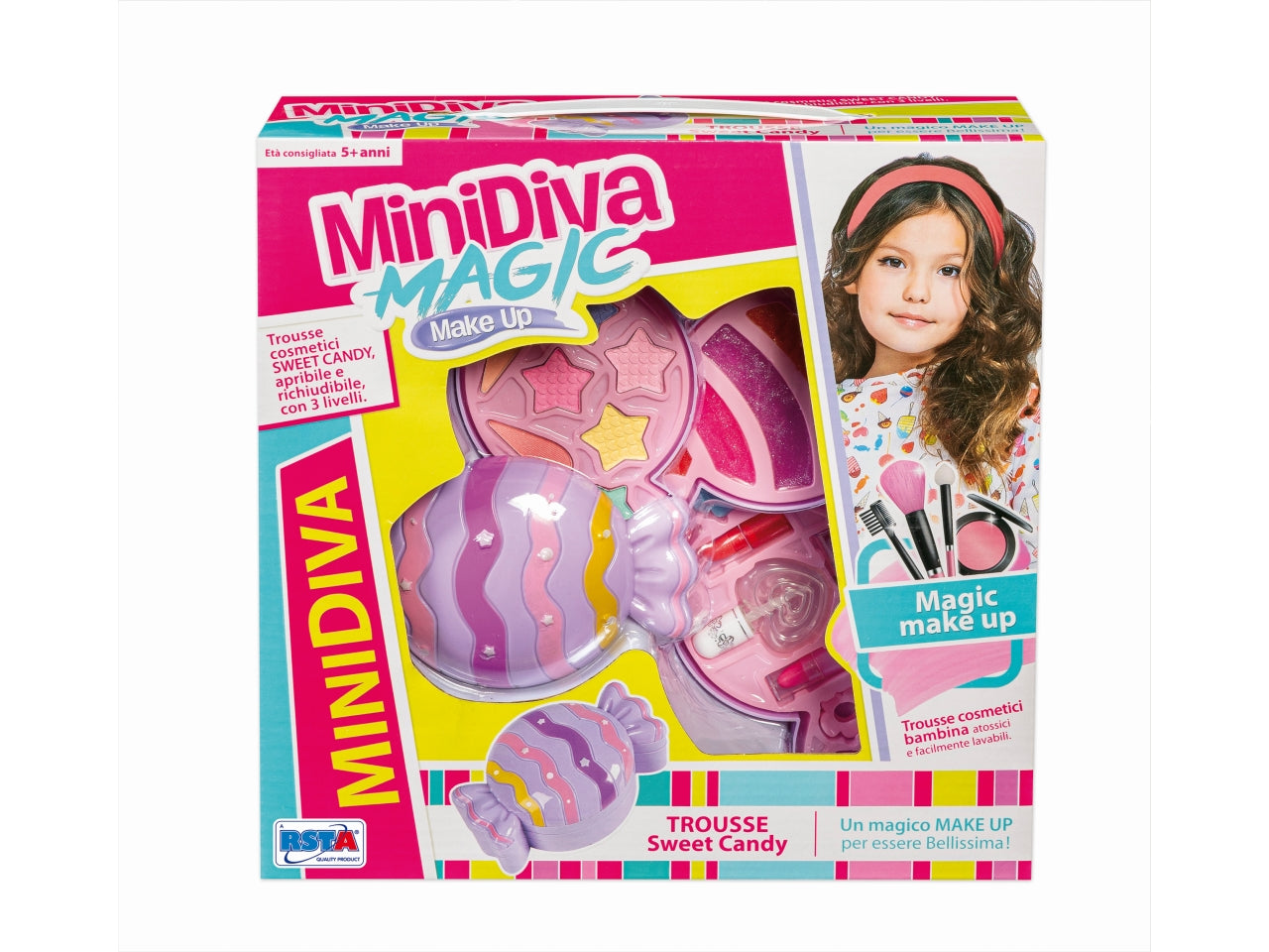 Set minidiva trousse cosmetici caramella 3 livelli