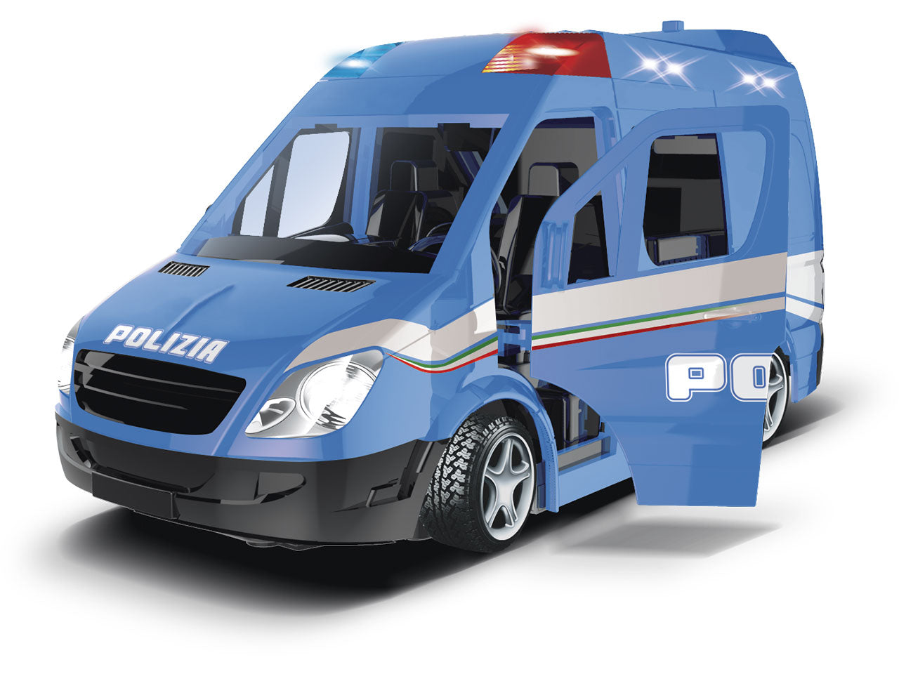 Unita' mobile di polizia a frizione con luci e suoni try me