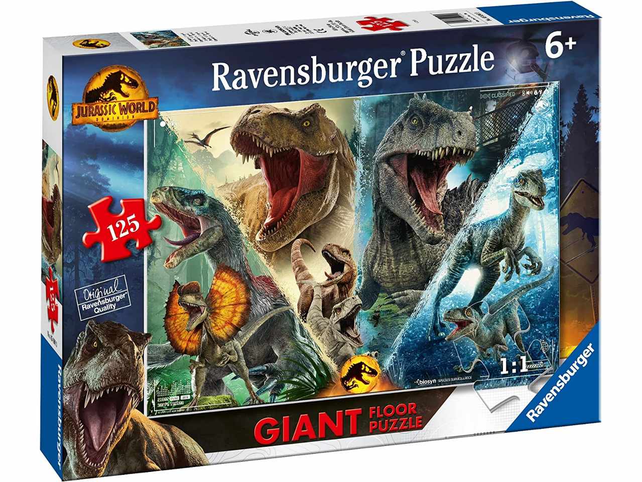 Puzzle 125 pezzi jurassic world