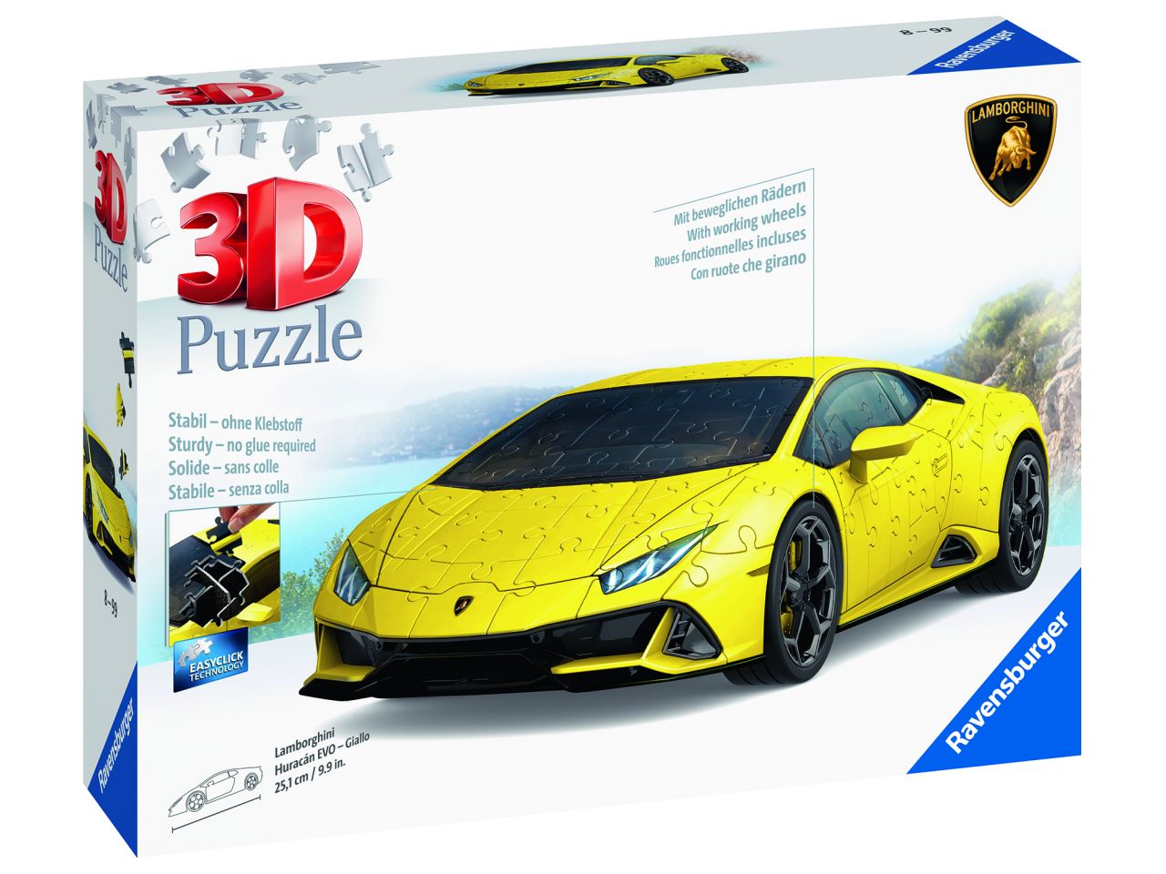Puzzle 3d lamborghini huracÃ¡n evo giallo
