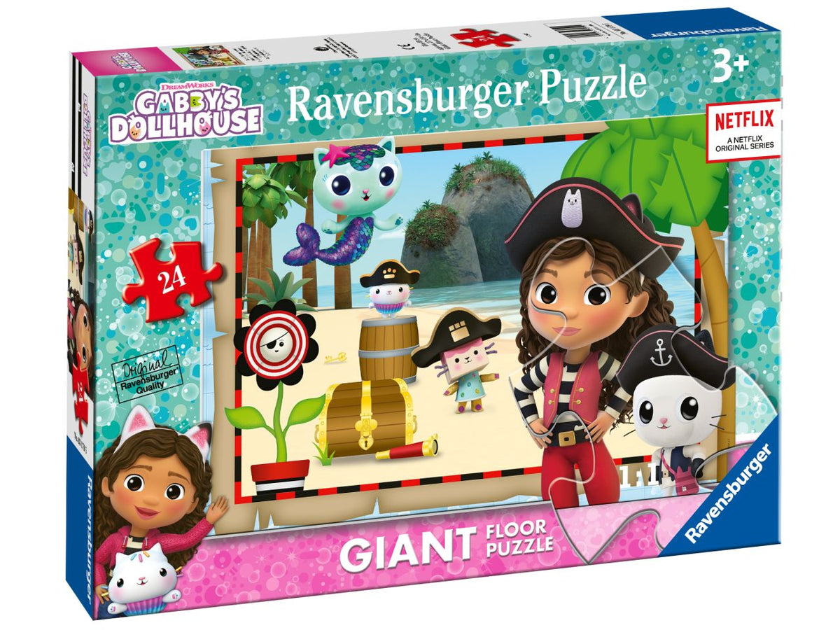 Puzzle gabby's dollhouse pavimento 24 pezzi