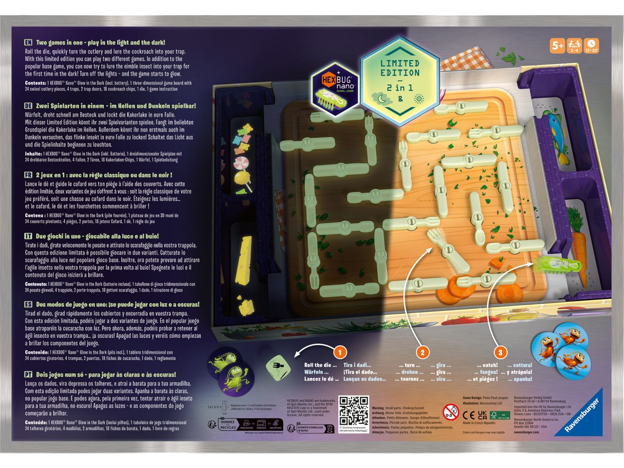 Gioco la cucharacha glow in the dark edizione limitata per il 10Â° anniversario