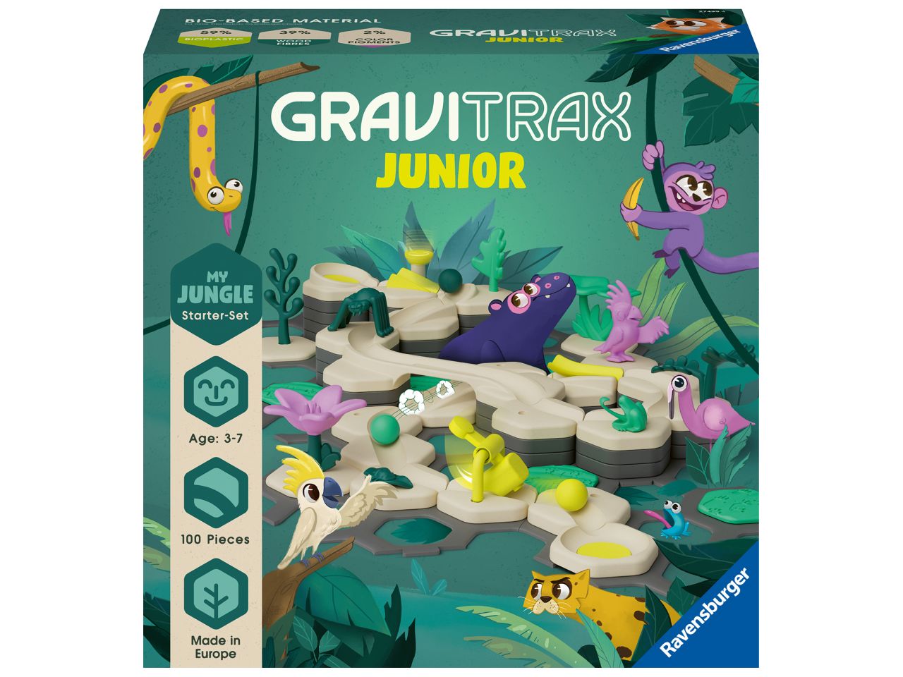 Gravitrax junior starter set l - jungle $