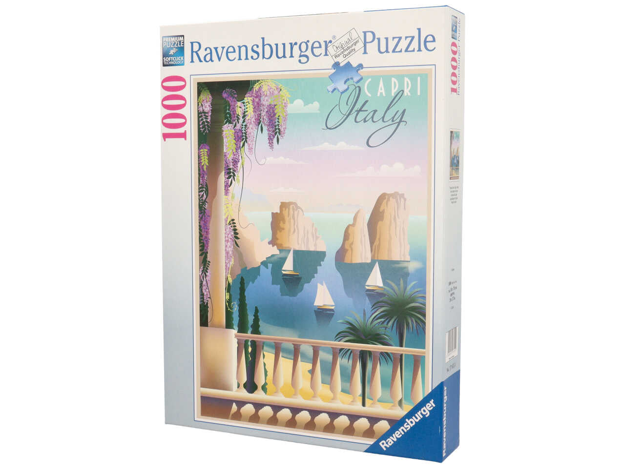 Puzzle postcard from capri, italy da 1000 pezzi
