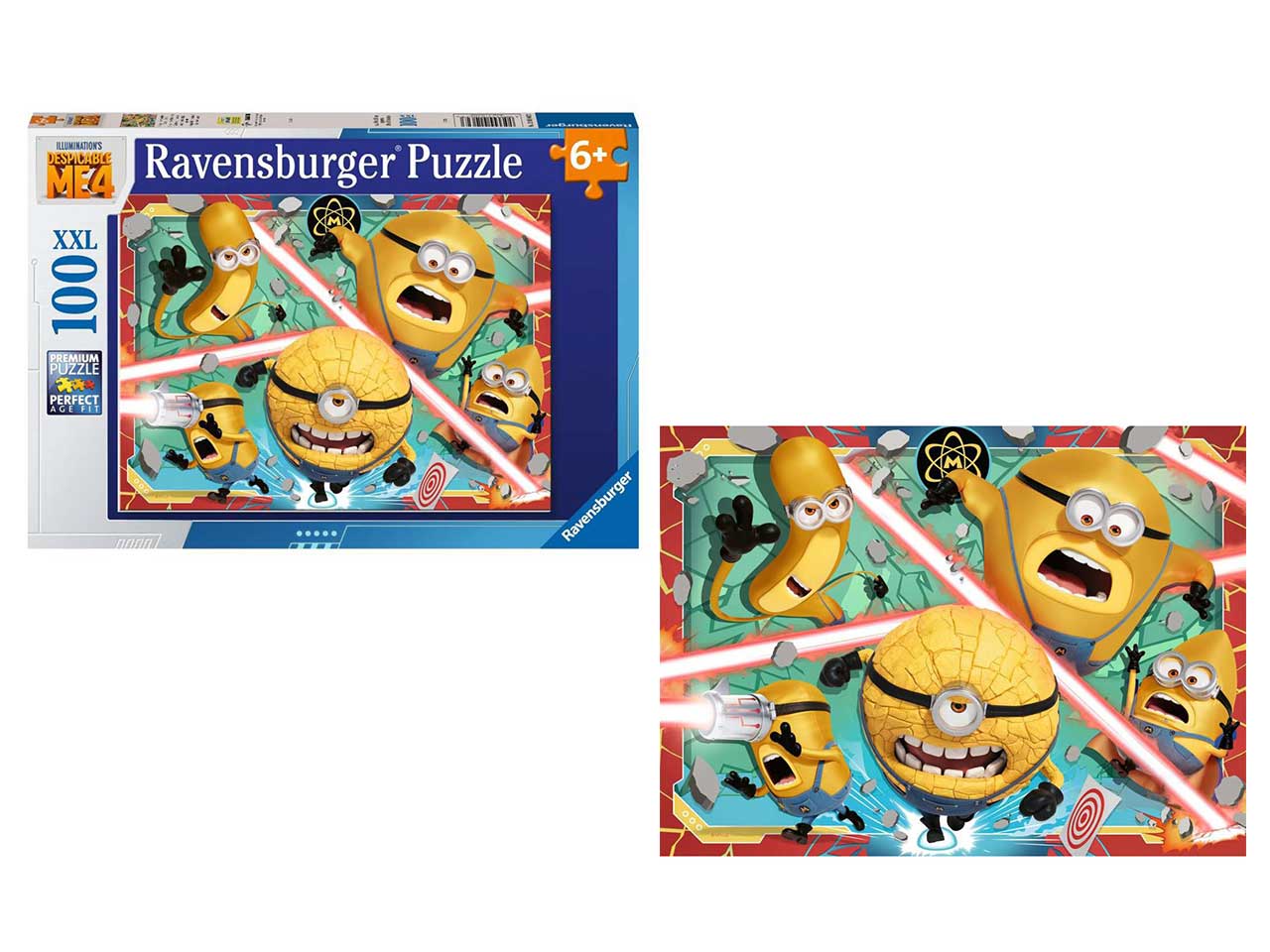 Puzzle Cattivissimo me 4, 100 pezzi XXL per bambini dai 6+ anni - Ravensburger