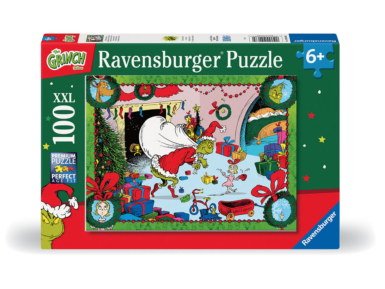Puzzle Il Grinch 100 Pezzi XXL - Set con Pezzi Grandi - Ravensburger