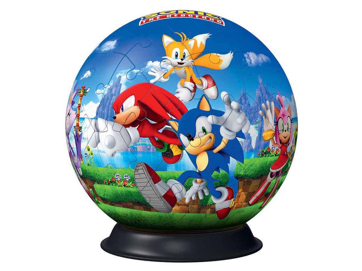 SonicÂ theÂ hedgehog?, puzzle a sfera di 72 pezzi per bambini 6+, Ravensburger