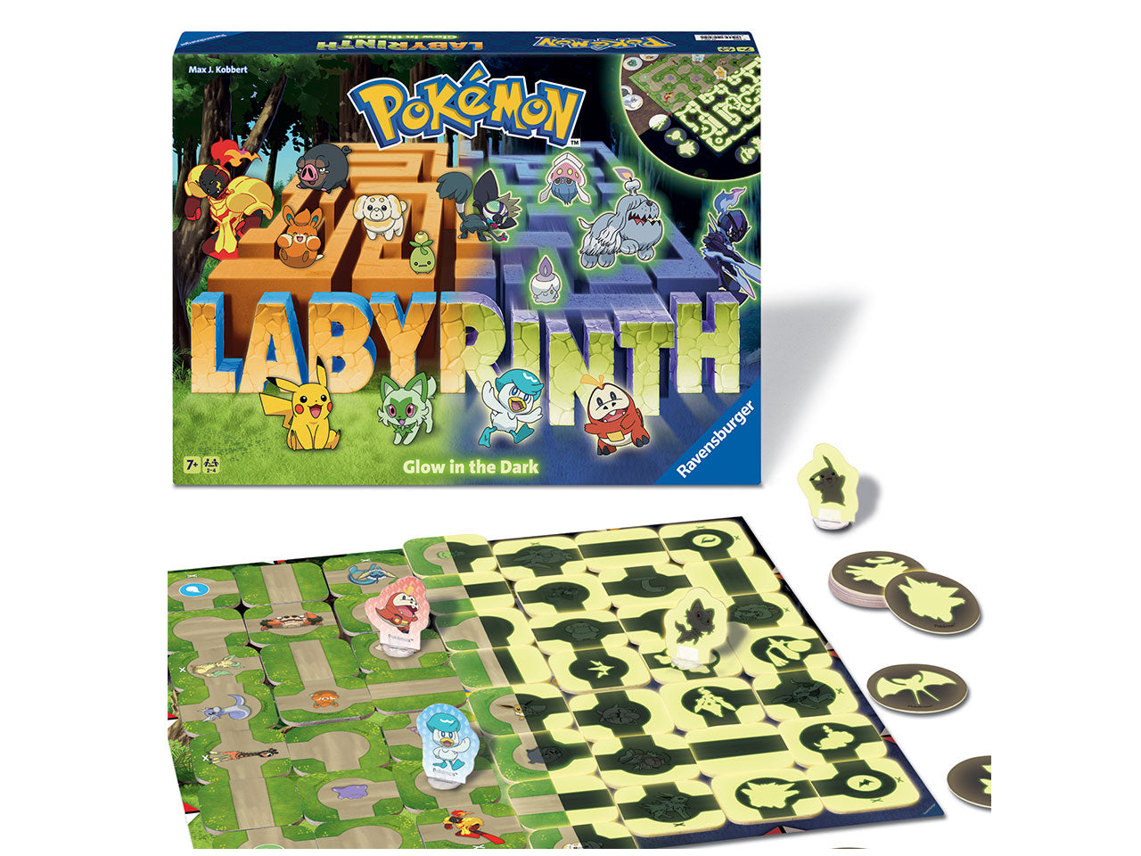 Pokemon Labyrinth Glow in the Dark - Gioco da Tavolo - Ravensburger