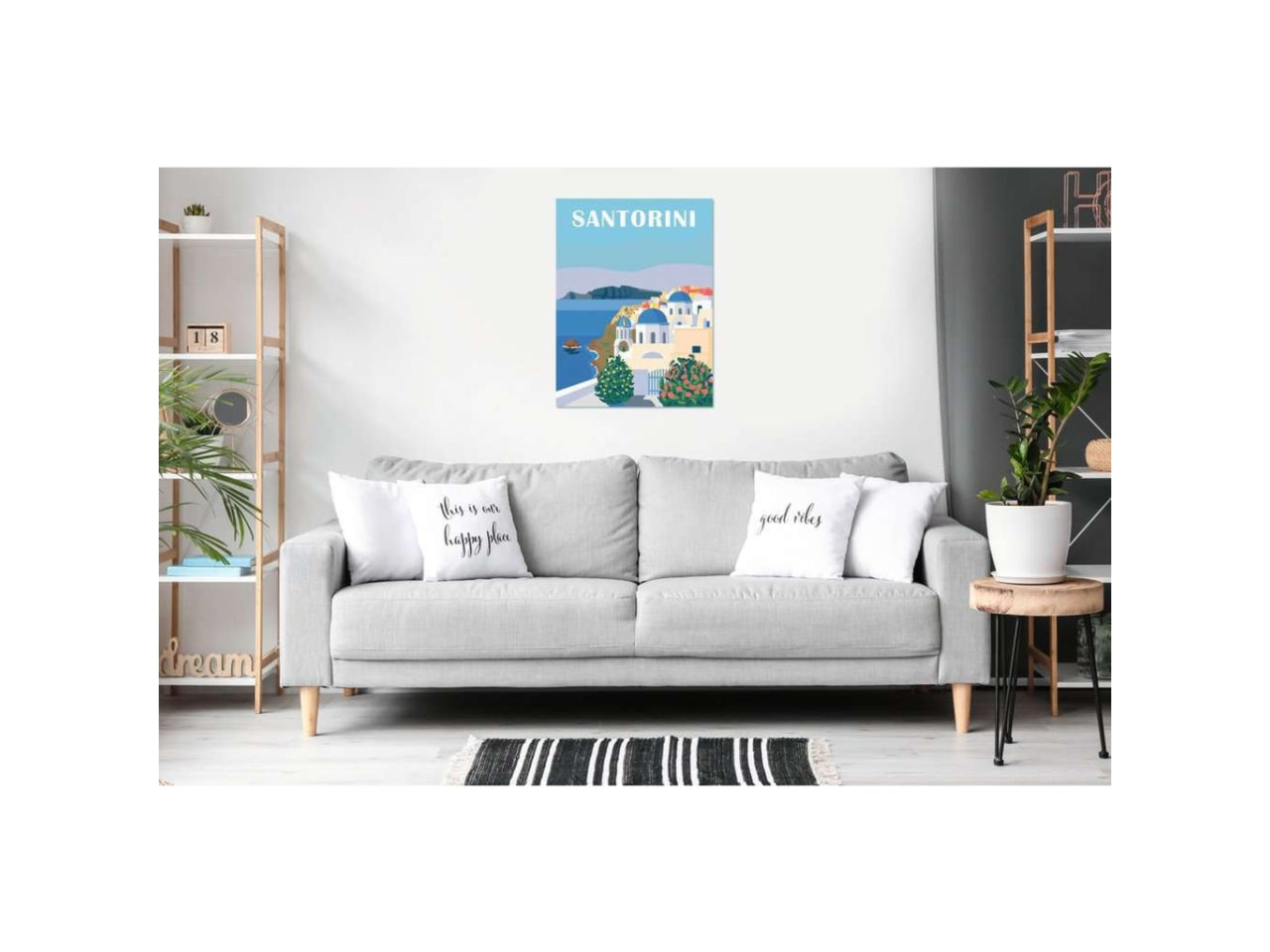 Ravensburger Creart Santorini, kit per dipingere con i numeri, 40x30 cm per ragazzi dai 14+ anni