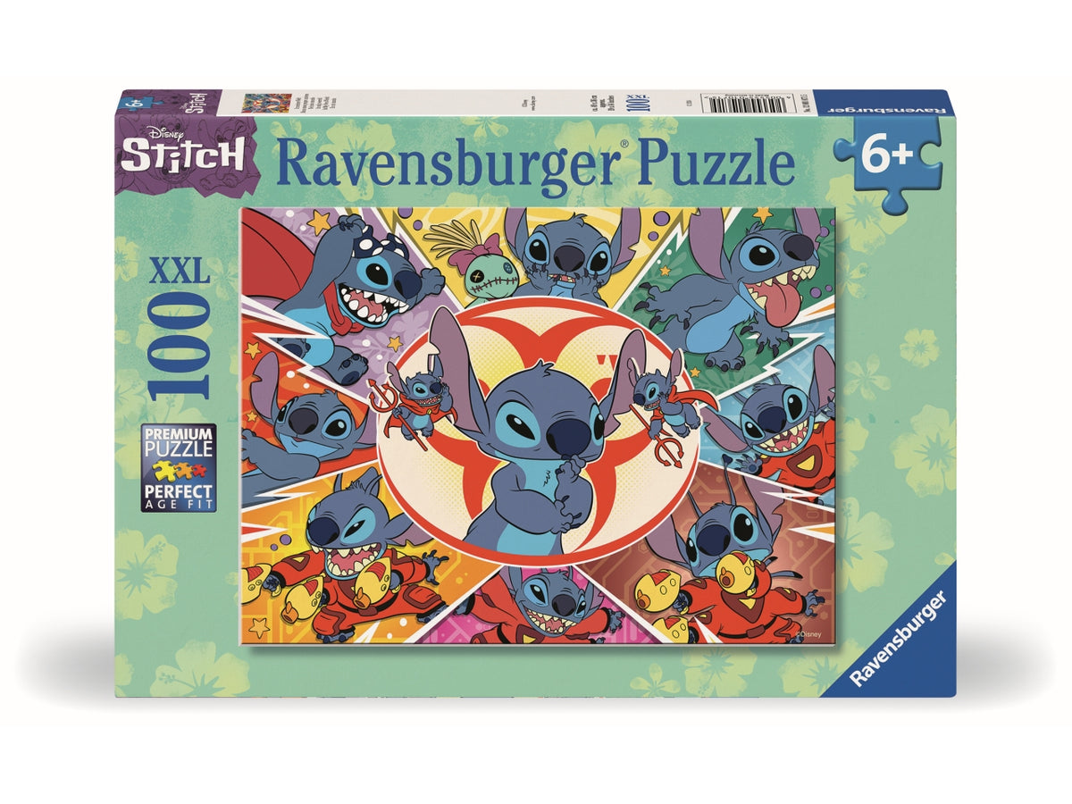 Puzzle XXL Disney Stitch, Idea Regalo per Bambini 6+ Anni, Gioco Educativo e Stimolante, 100 pezzi - Ravensburger