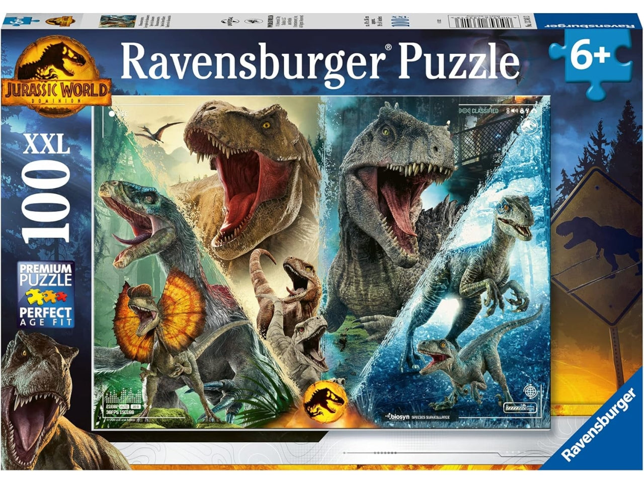 Puzzle 100 Pezzi XXL Jurassic World, Idea Regalo per Bambini 6+ Anni, Gioco Educativo - Ravensburger
