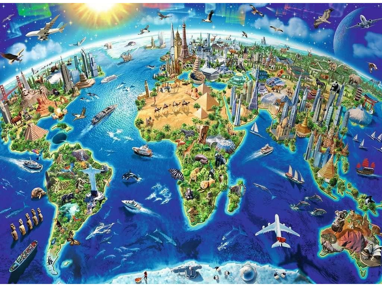 Puzzle Vista dall'alto, 200 Pezzi XXL, EtÃ  Raccomandata 8+ Anni - Ravensburger