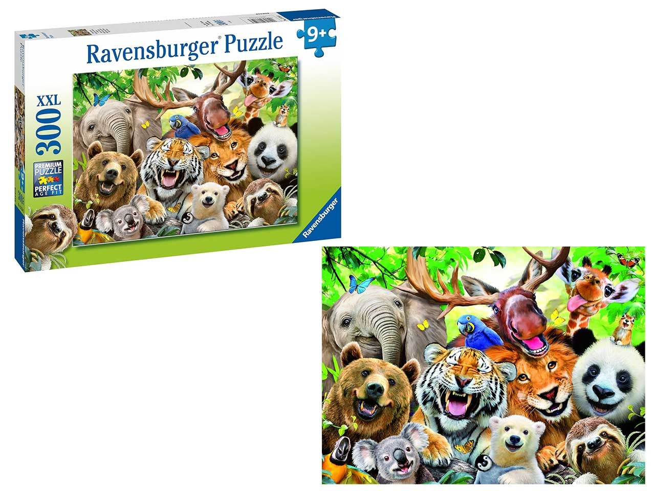 Puzzle Selfie selvatico, 300 Pezzi XXL, EtÃ  Raccomandata 9+ Anni - Ravensburger