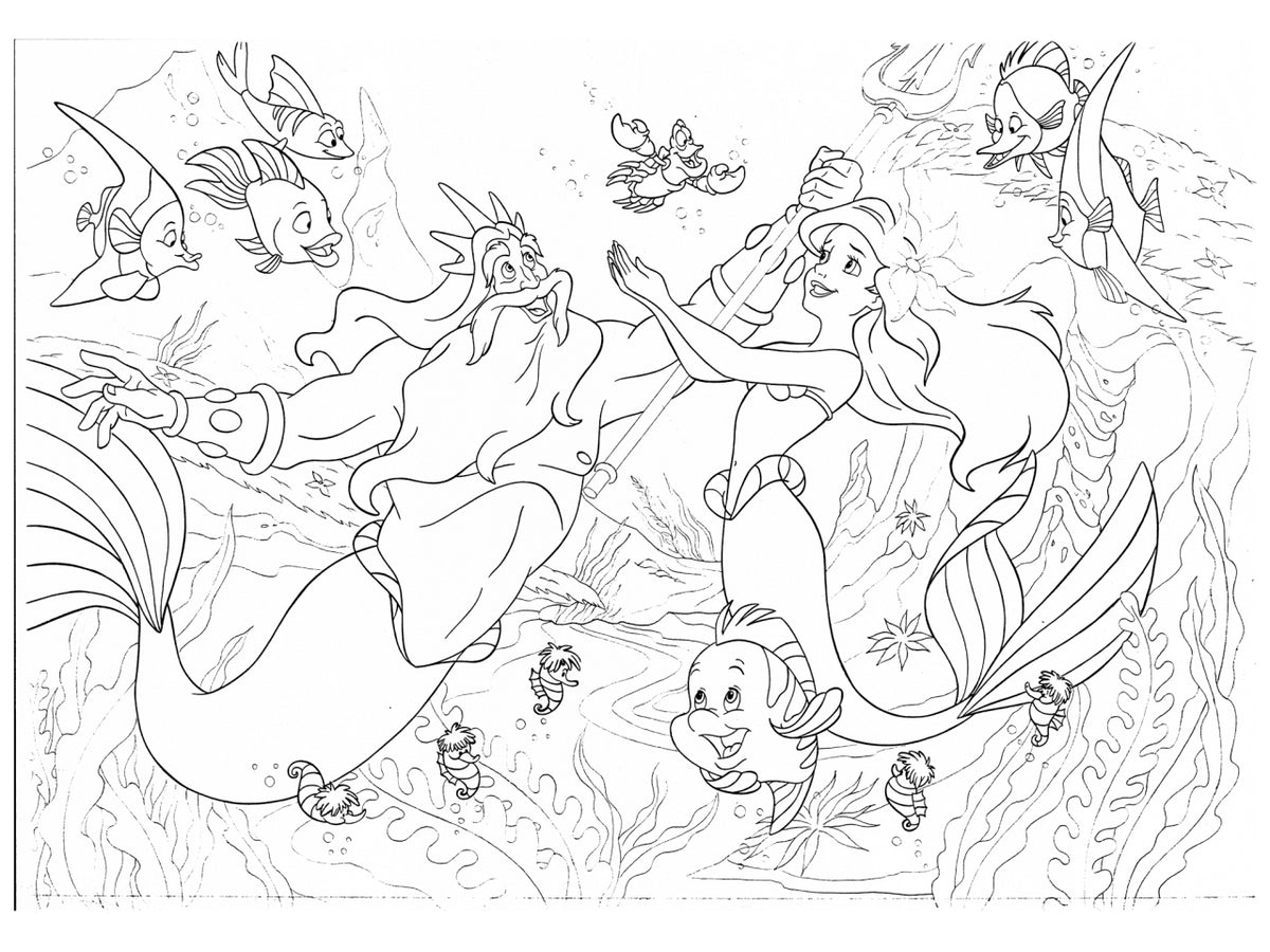 Disney puzzle df maxi floor 108 the little mermaid