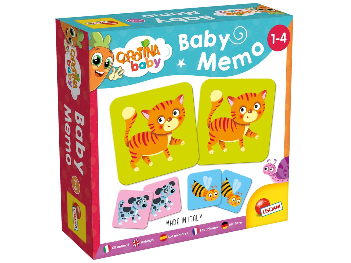 Carotina baby memo animali