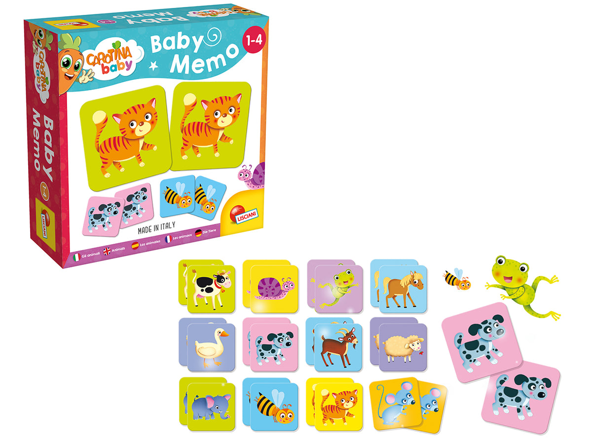 Carotina baby memo animali