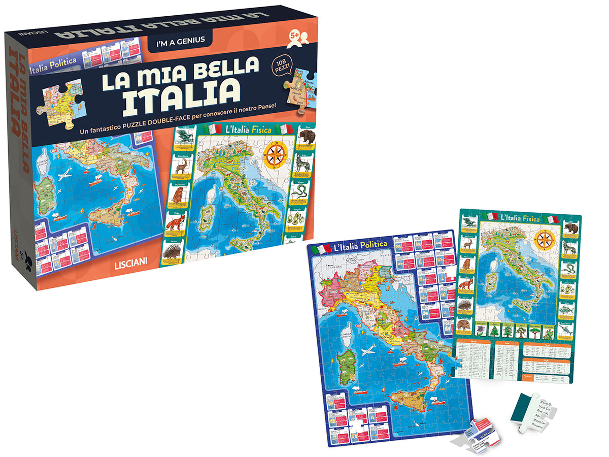 I'm a genius geopuzzle la mia bella italia