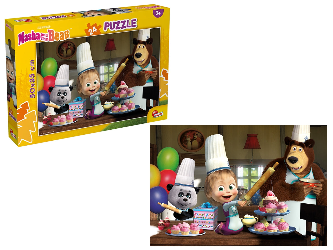 Masha puzzle plus 24 tutti insieme impariamo!