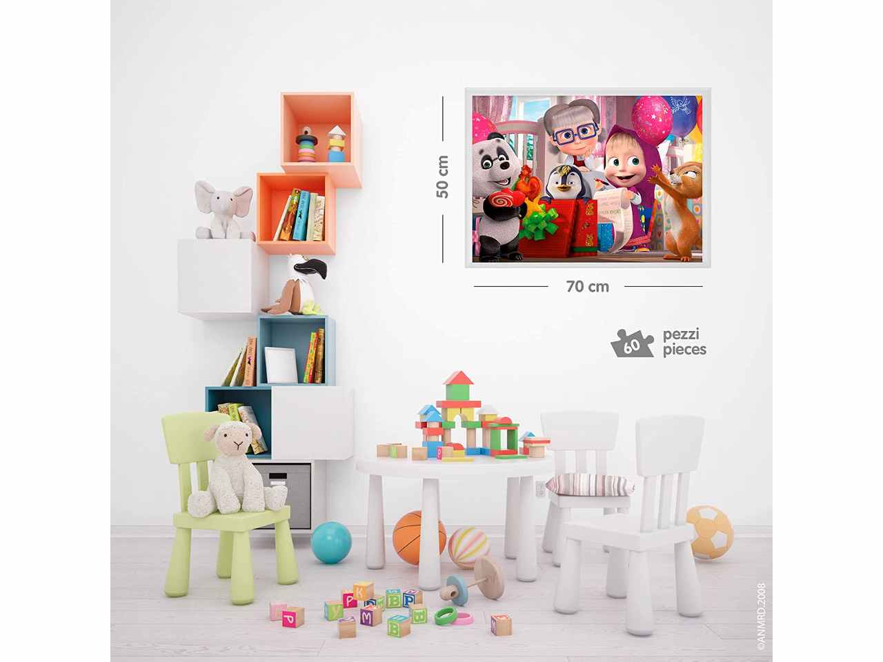 Masha puzzle maxifloor 60 let's have fun!