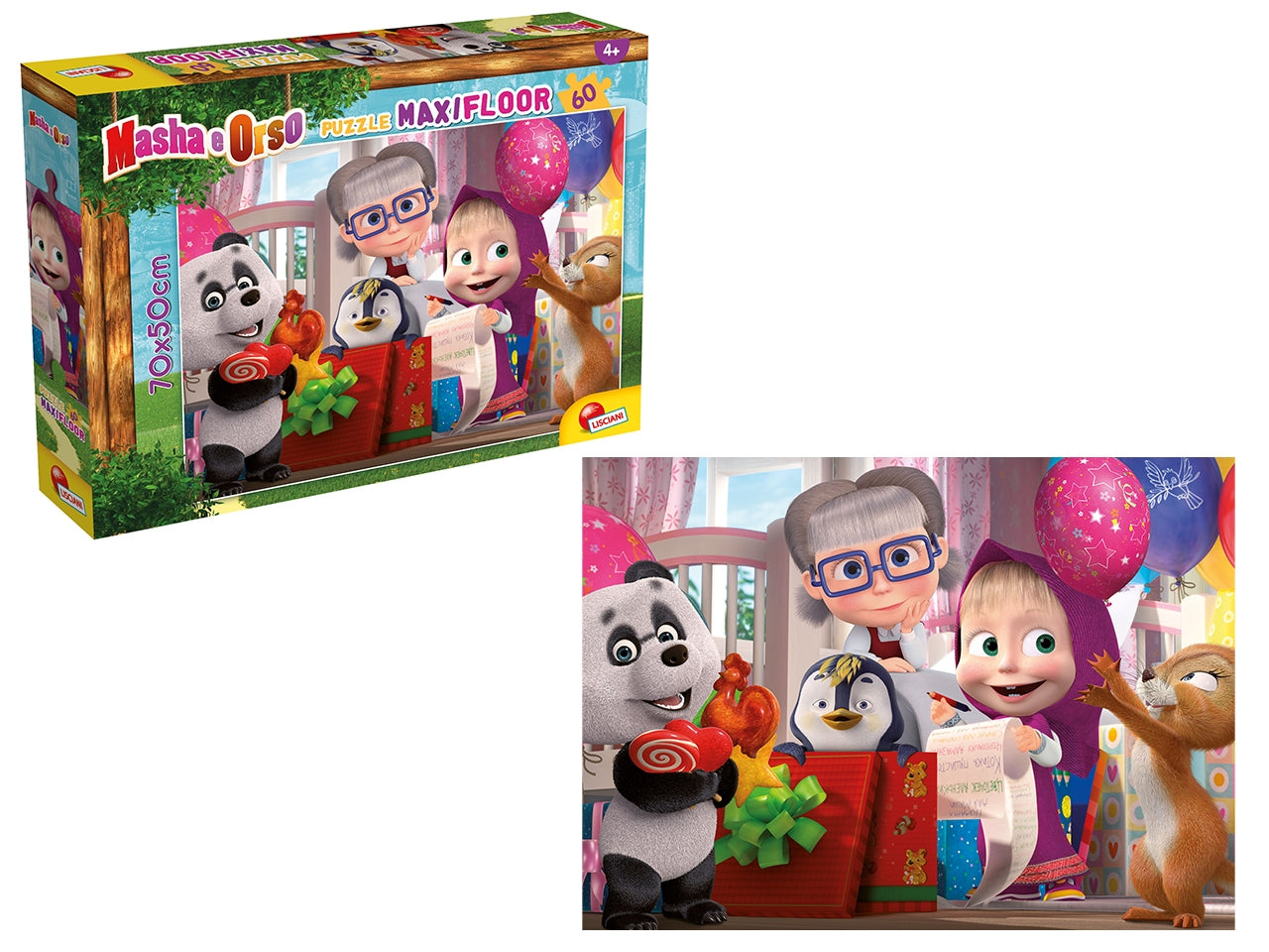 Masha puzzle maxifloor 60 let's have fun!