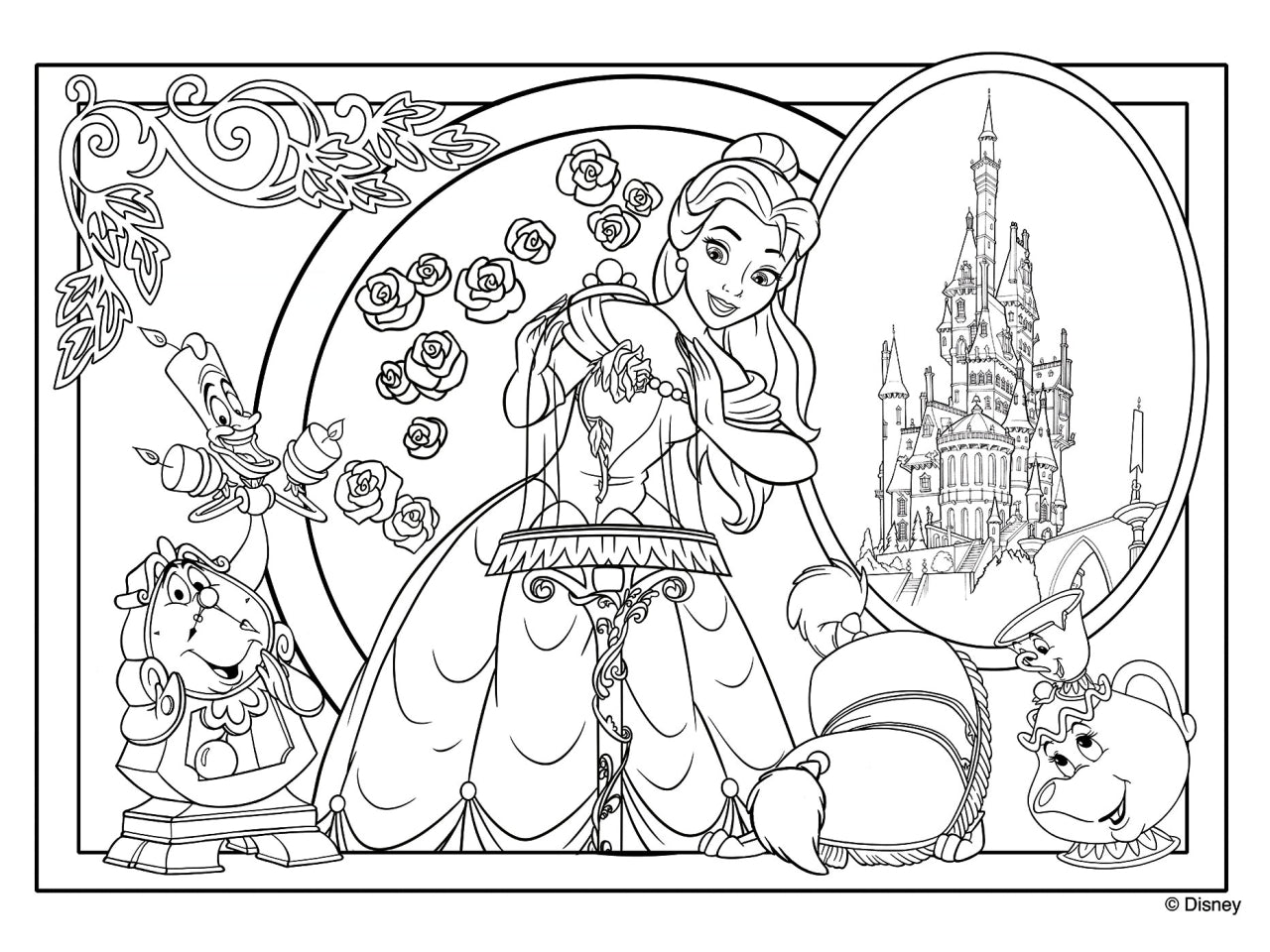 Disney puzzle df maxi floor 108 bella e la bestia