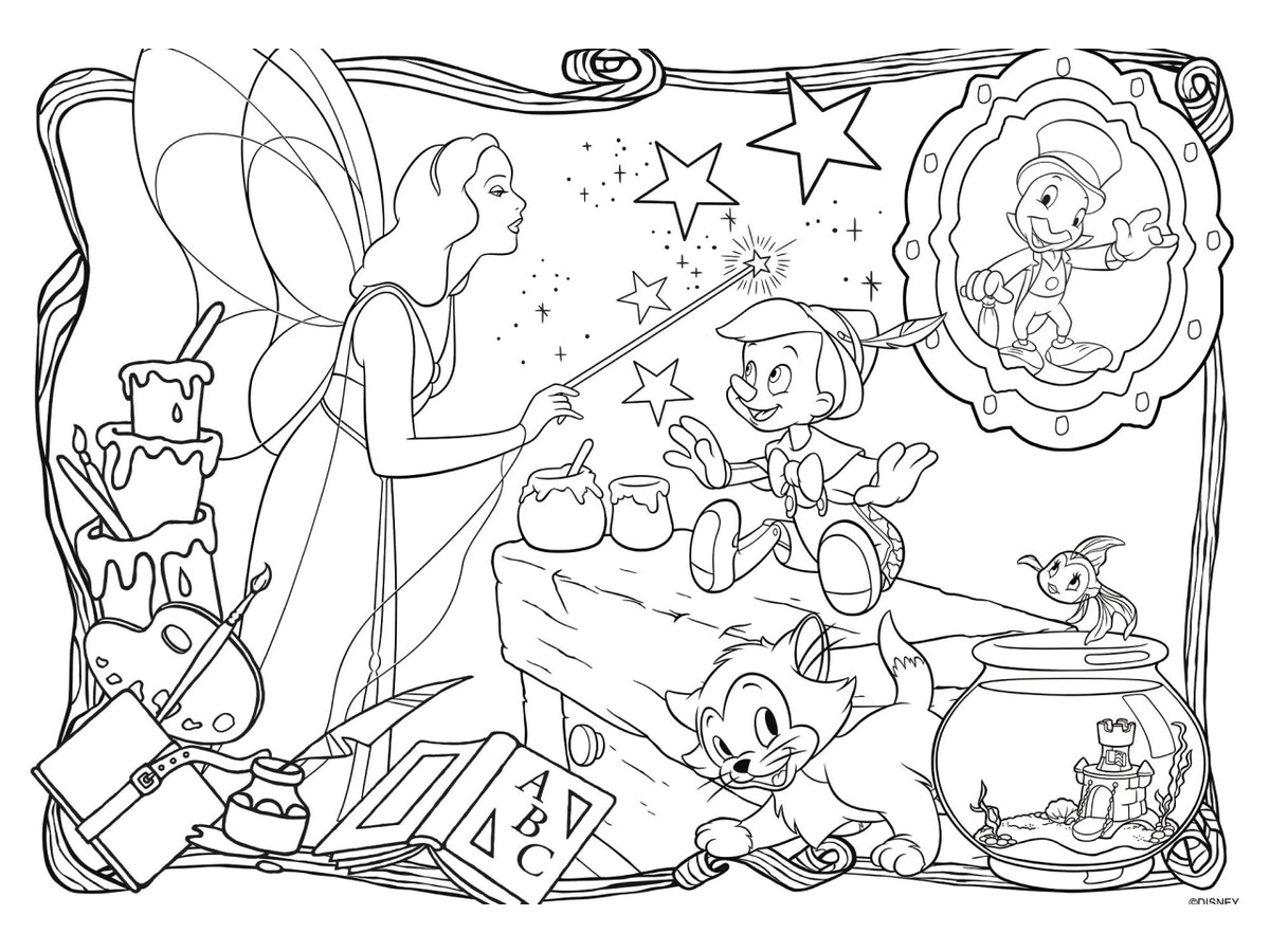Disney puzzle df maxi floor 24 disney classics pinocchio
