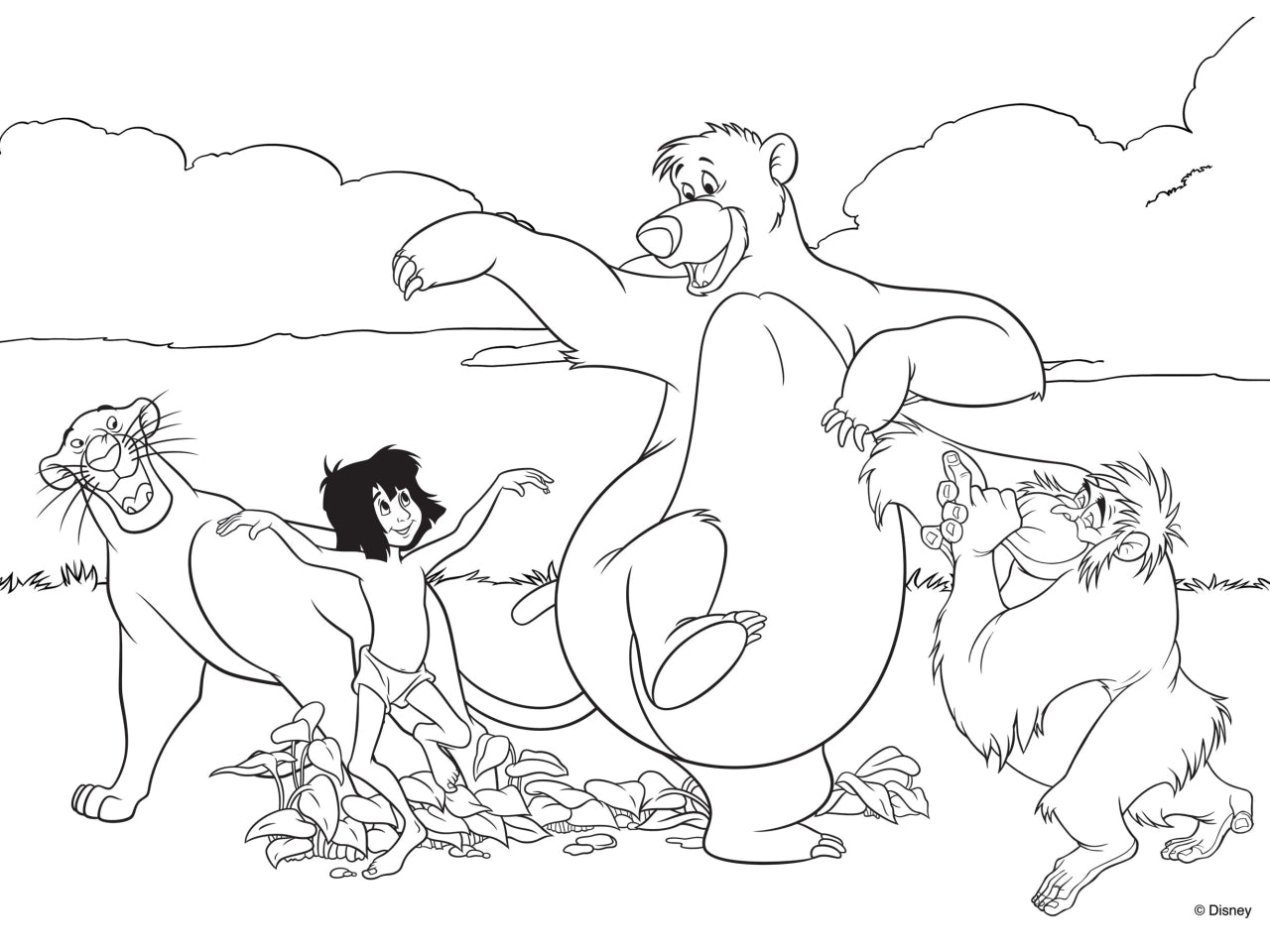 Disney puzzle df maxi floor 35 jungle book