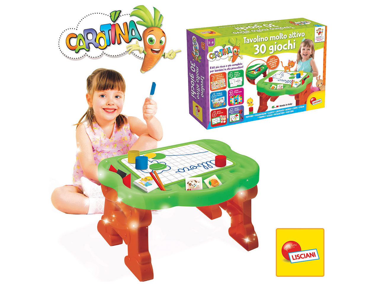 Carotina tavolino 30 giochi 97128