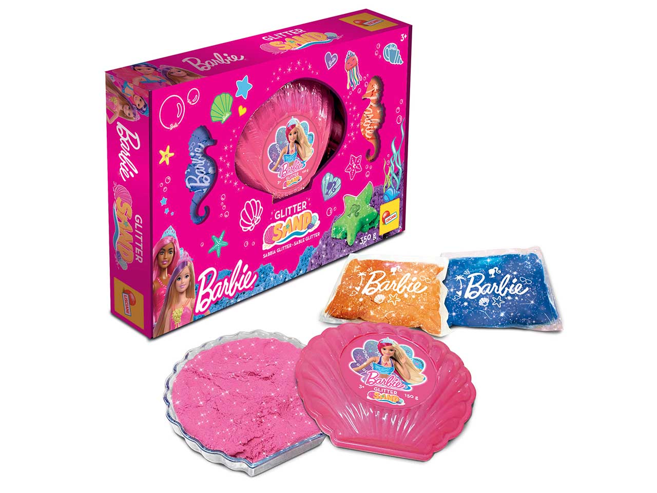 Barbie sand beach shell combo 350gr 91942