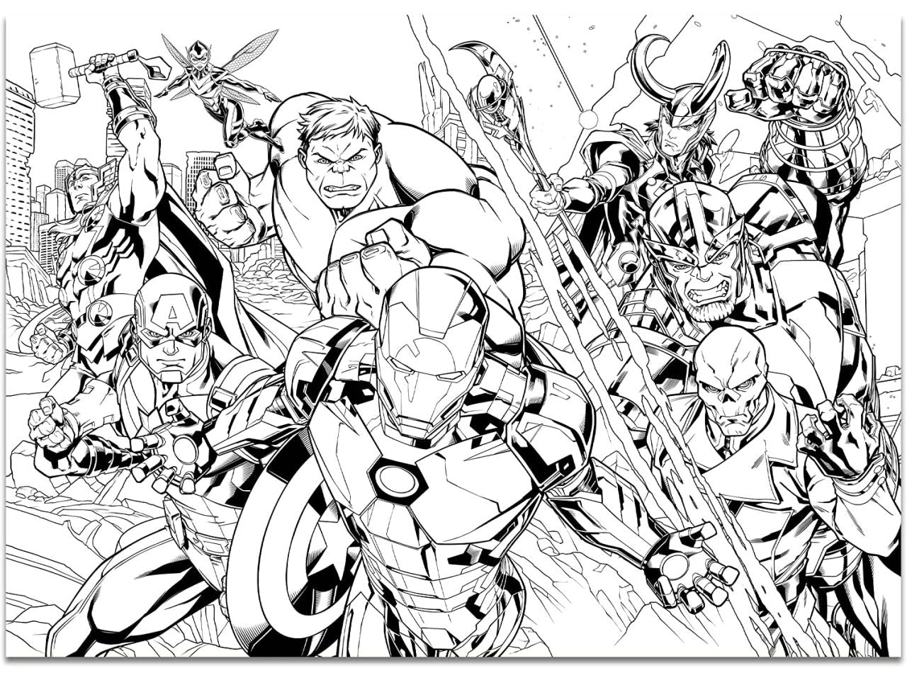 Marvel puzzle df maxi floor 108 avengers