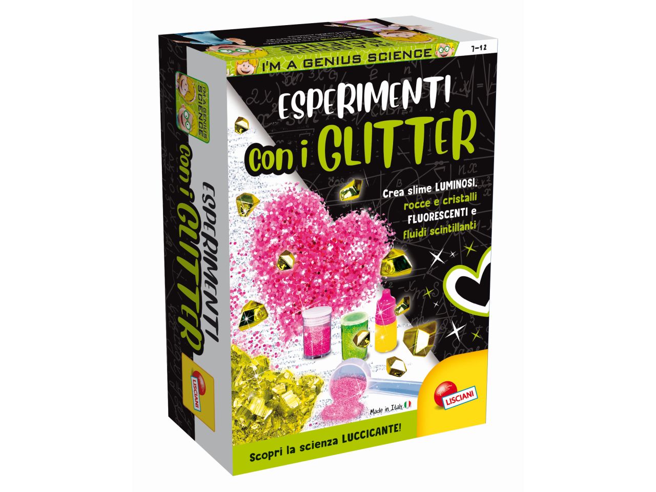 I'm a genius scienza pocket esperimenti con i glitter