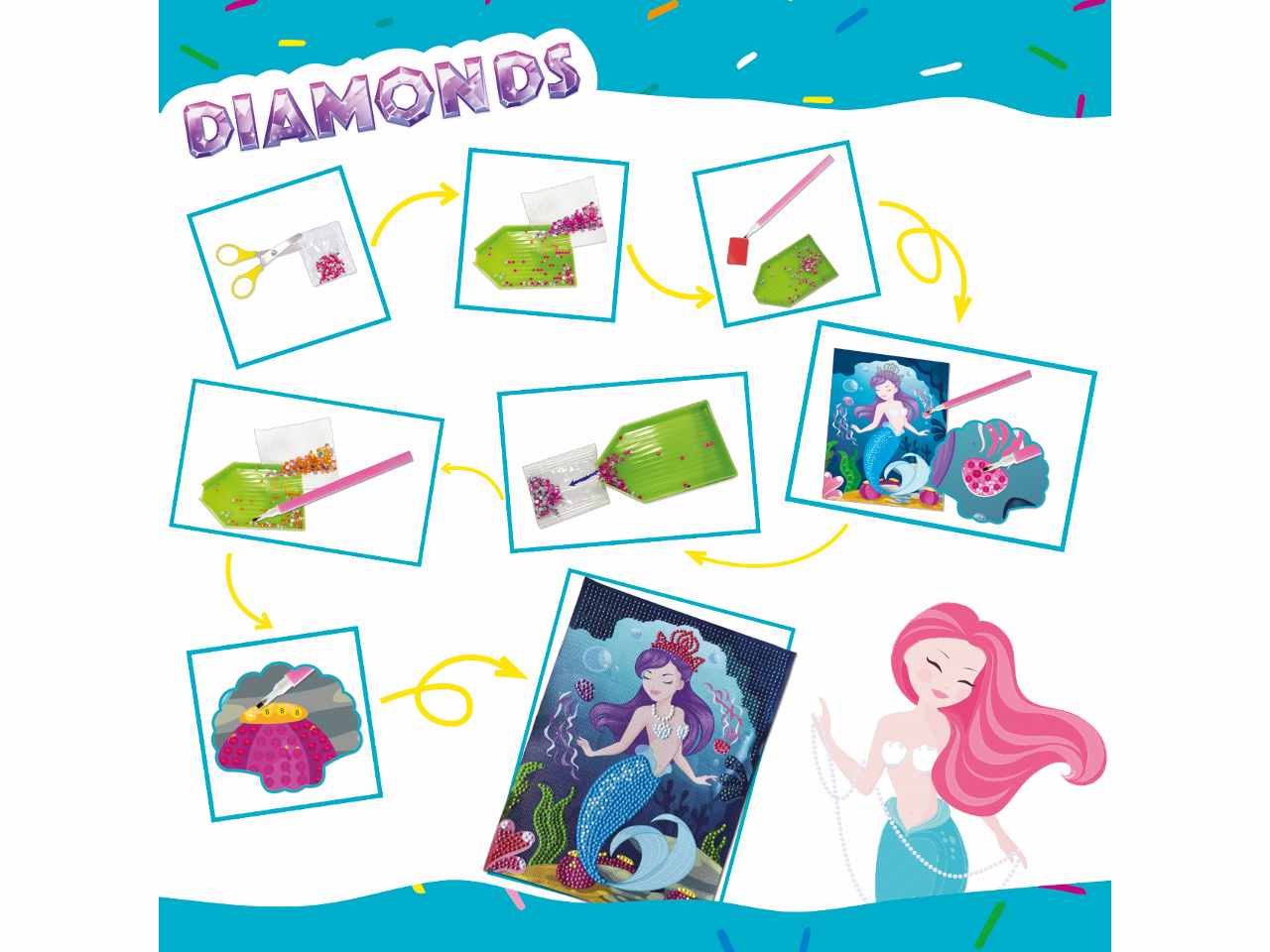Sandy colorando - diamonds