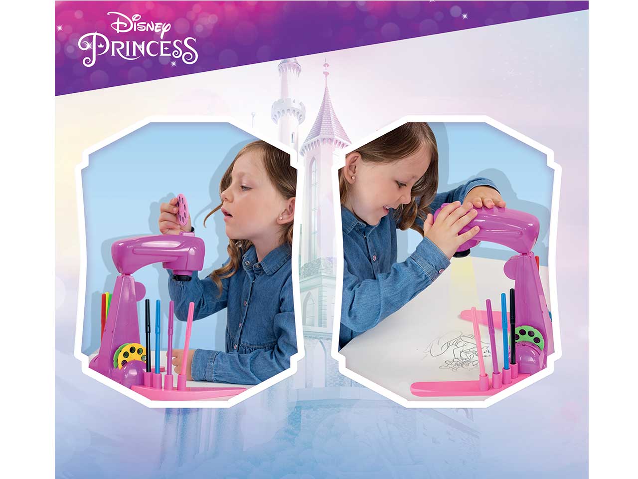 Princess projector drawing school