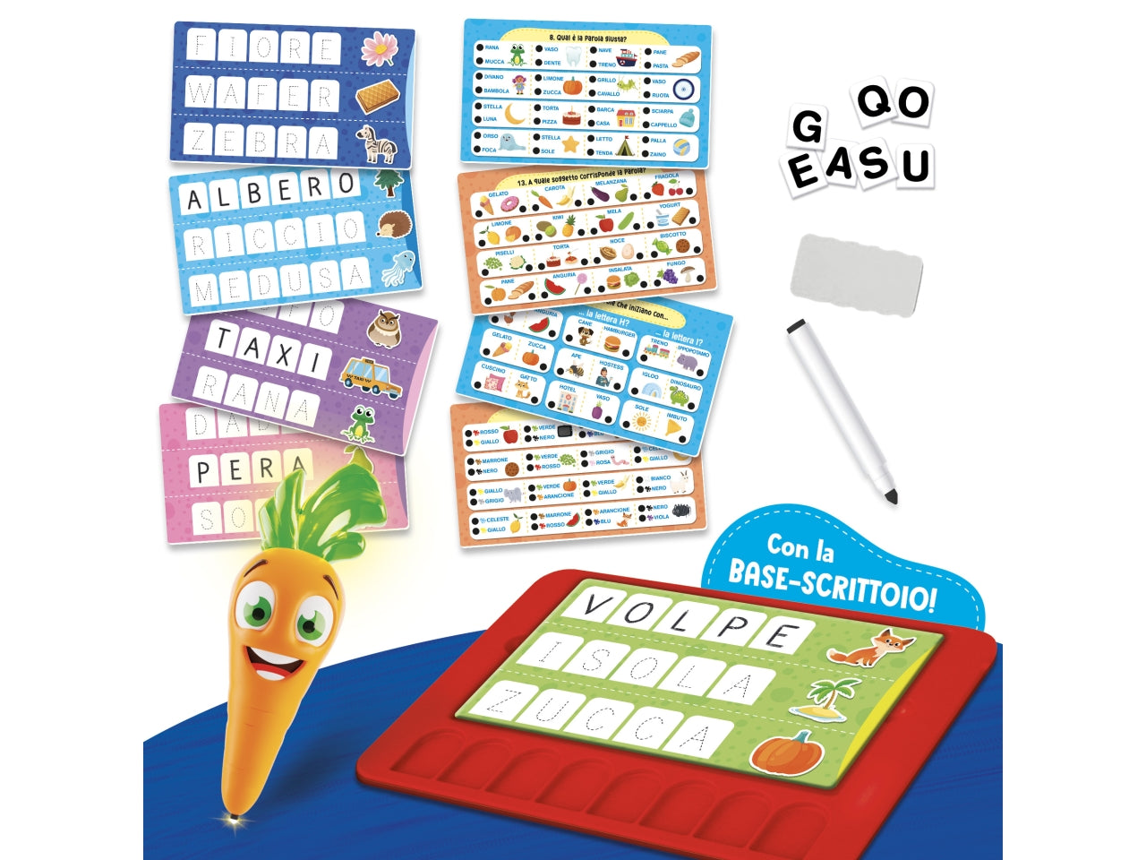 Carotina penna parlante vocabolario dei bambini
