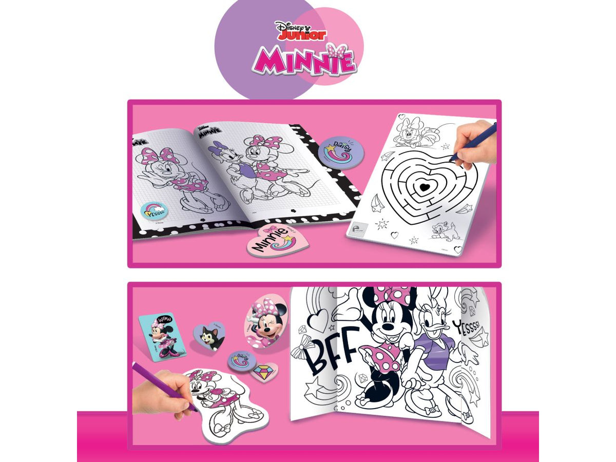 Minnie zainetto coloring and drawing school