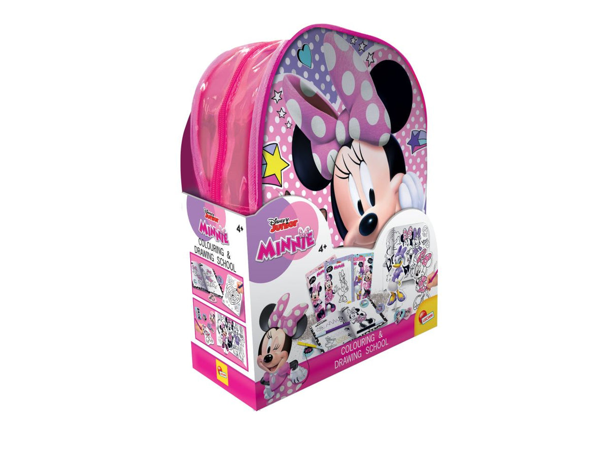 Minnie zainetto coloring and drawing school