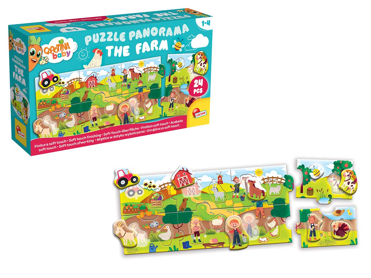 Carotina baby puzzle panorama the farm