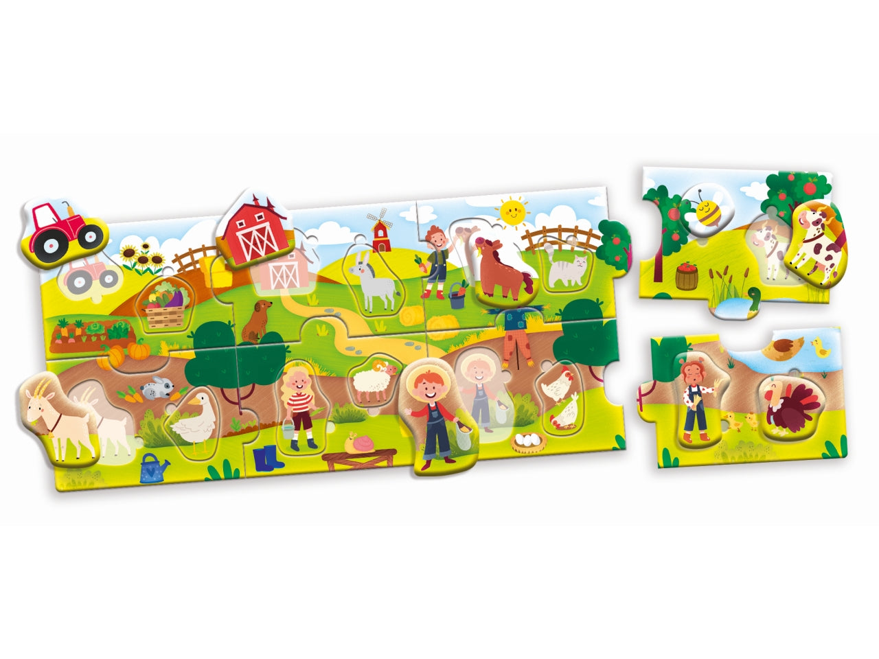Carotina baby puzzle panorama the farm