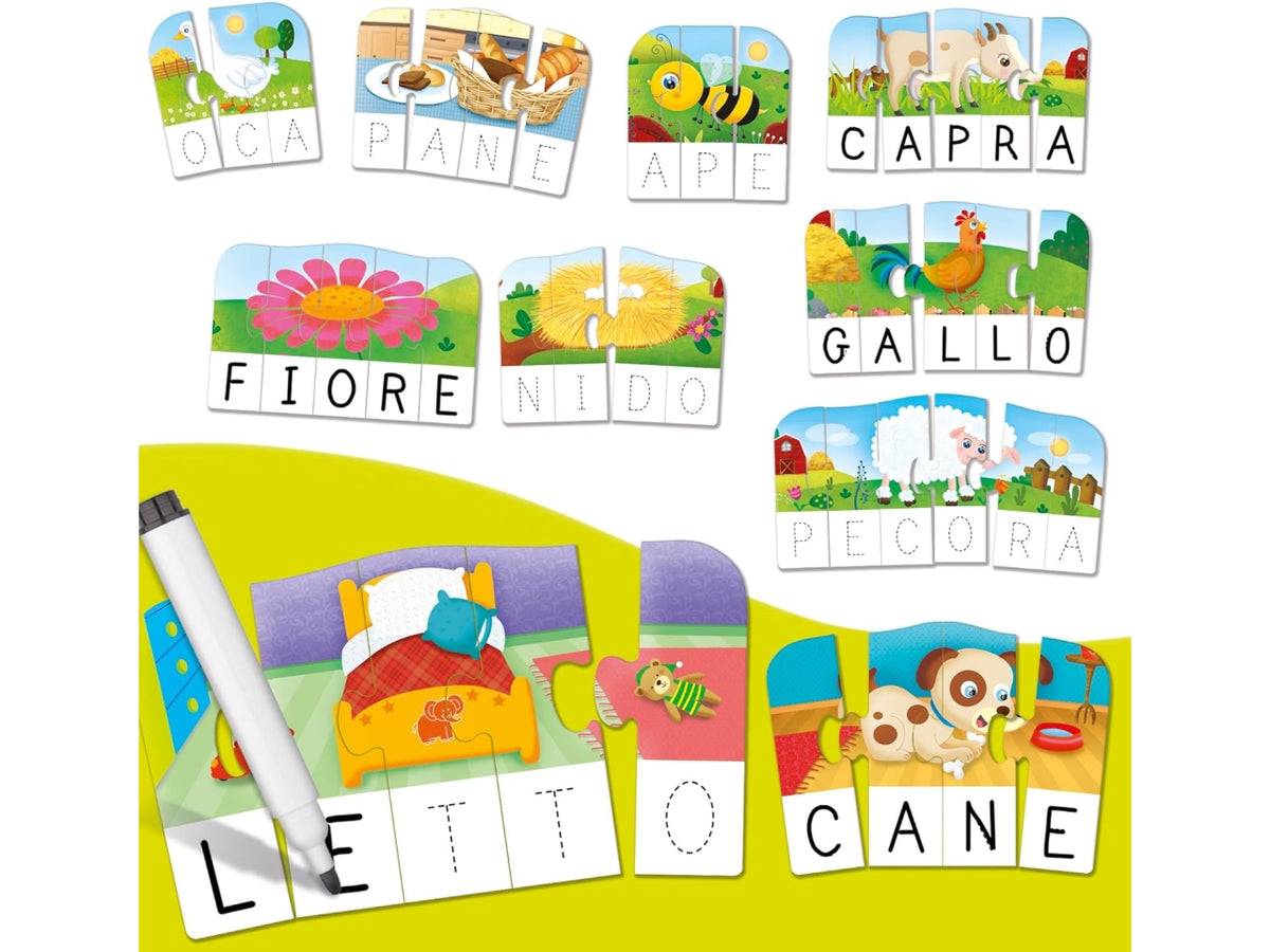Carotina gli utilissimi le prime parole, gioco educativo per bambini dai 3-6 anni lisciani