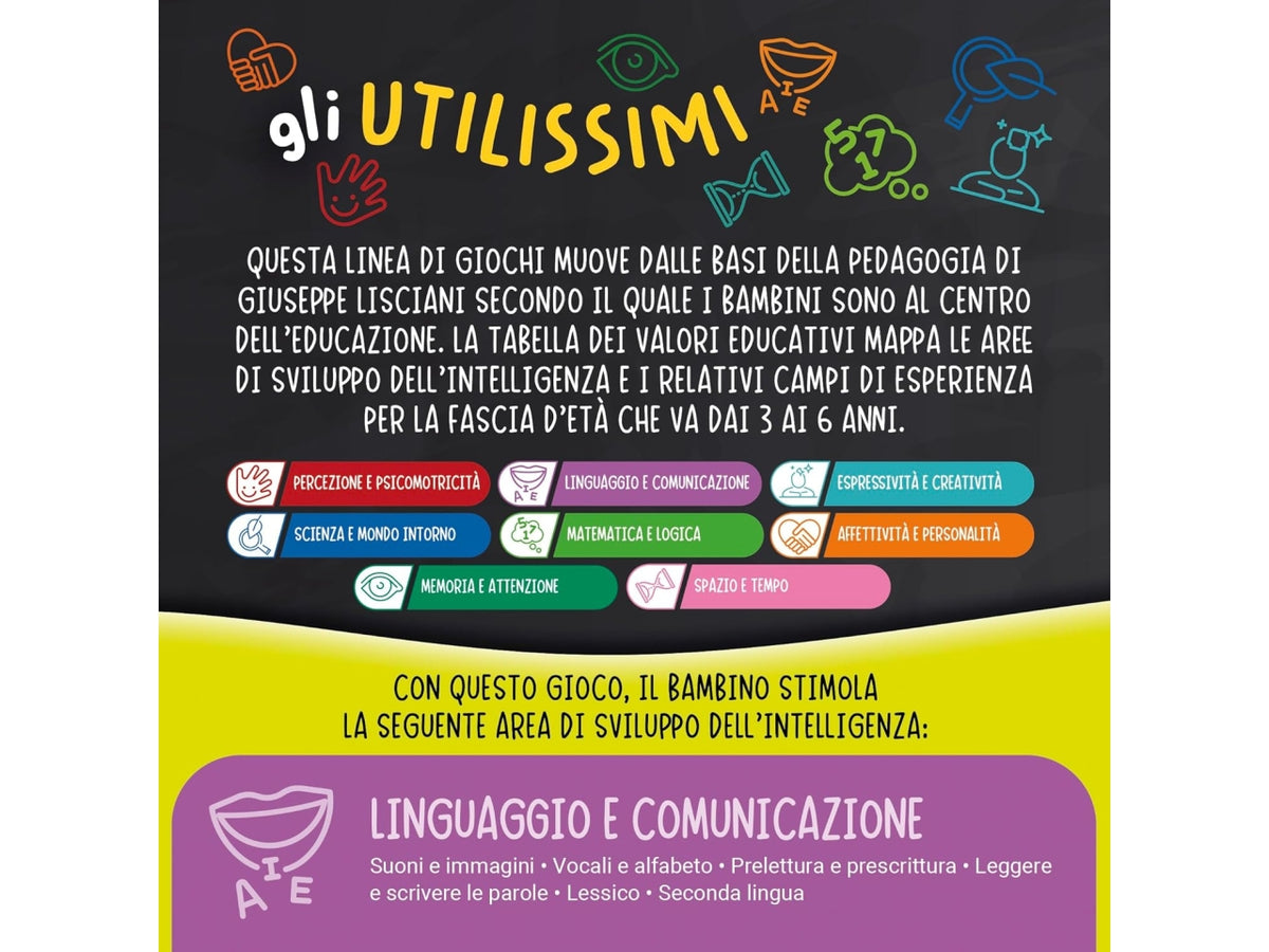 Carotina gli utilissimi le prime parole, gioco educativo per bambini dai 3-6 anni lisciani