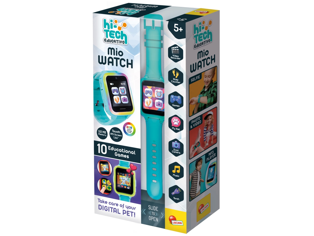 Smartwatch Educativo Hi-Tech Mio Watch - Multicolor, per Bambini da 5 Anni, Lisciani