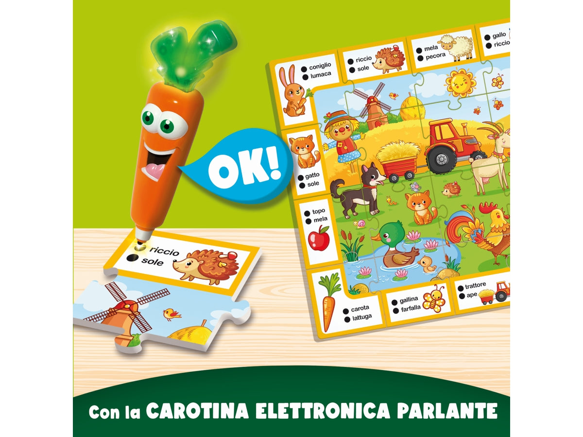 Carotina penna parlante gli utilissimi i giochi della fattoria