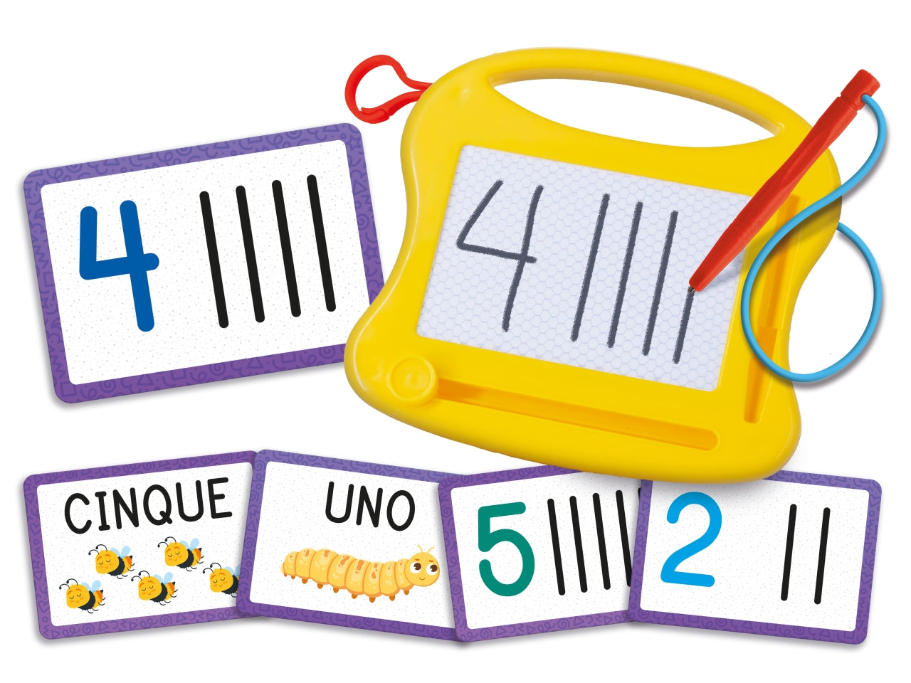 Gioco Educativo Prescolare Carotina Esercizi Divertenti Numeri e Animali - Multicolor, per Bambini 3-6 Anni, Lisciani