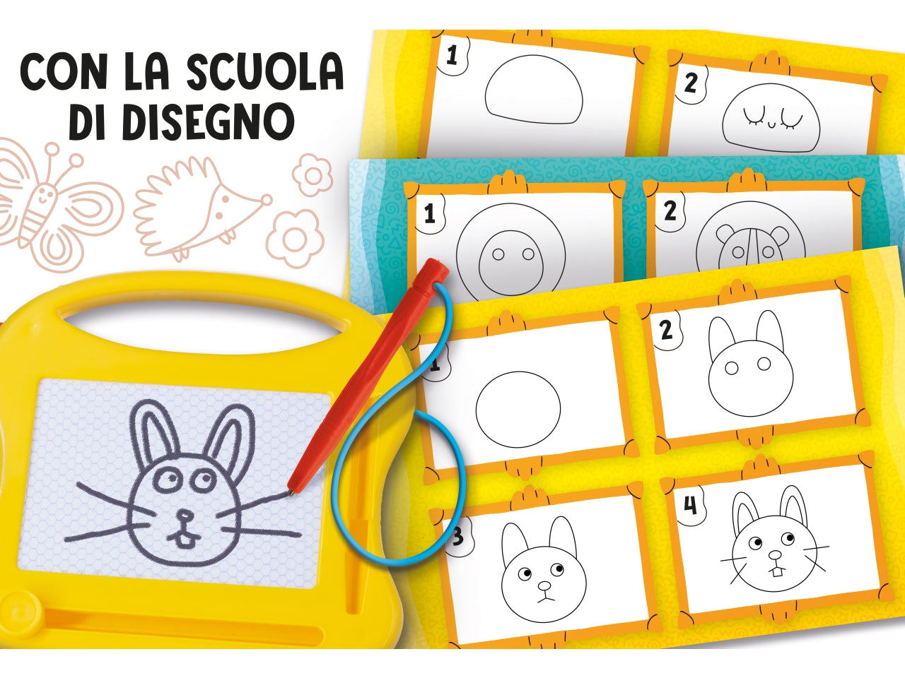 Gioco Educativo Prescolare Carotina Esercizi Divertenti Numeri e Animali - Multicolor, per Bambini 3-6 Anni, Lisciani